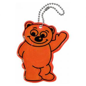reflexní medvídek jako přívěsek na oblečení batoh tašku,bezpečnostní reflexní přívěsek pro děti méďa reflexní  žlutý oranžový  fialový reflexní přívěsek na oblečení  medvěd 